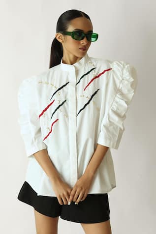 Studio Moda India The Rill Puff Sleeve Shirt 