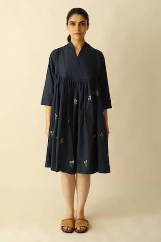 Studio Moda India The Bloomthread Embroidered Dress 