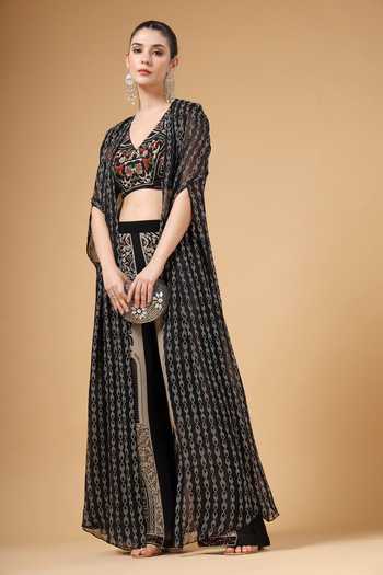 Gazab by Miku Kumar Arzoo Printed Cape Palazzo Set 