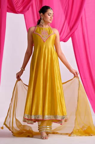 Almaari By Pooja Patel Rangmehal Embroidered Anarkali Set 