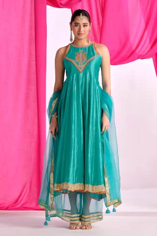 Almaari By Pooja Patel Rangmehal Embroidered Anarkali Set 