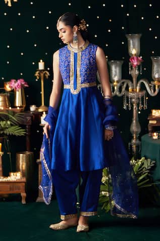 Almaari By Pooja Patel Mridang Embroidered Anarkali Set 