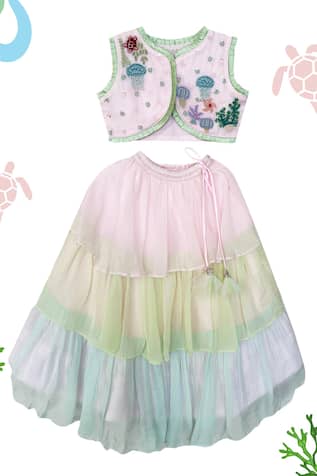 Toddle Kidswear Under the Sea Skirt With Top 