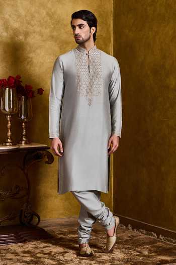 Nitika Gujral Kasab Embroidered Kurta & Churidar Set 