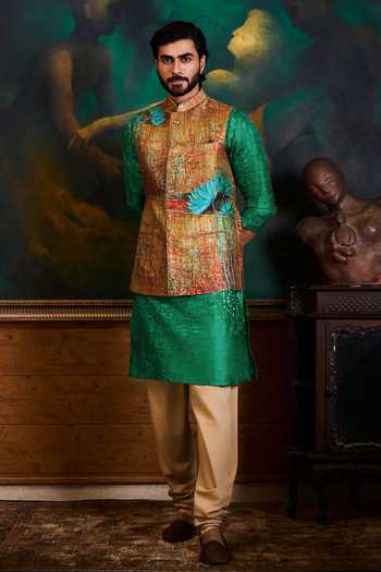 Nitika Gujral Printed Bundi Kurta Set 