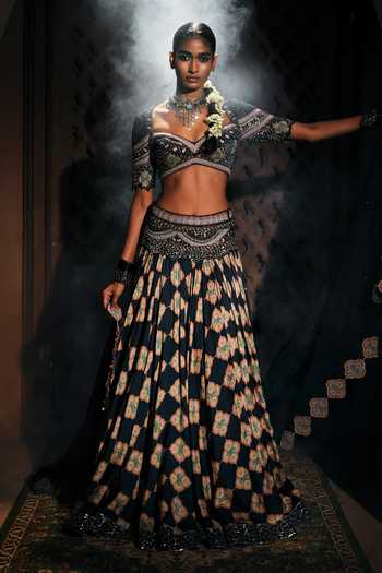 Mukta Sabharwal Meher Embroidered Lehenga Set 
