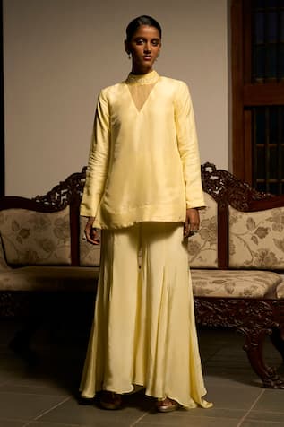 Saangi Amber Grace Kurta & Flared Sharara Co-ord Set 