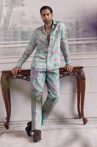 Mahima Mahajan Nizar Fanah Print Shirt & Trouser Set 