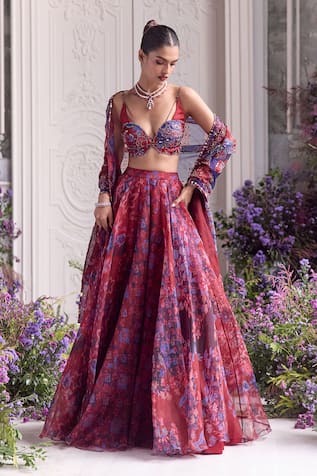 Mahima Mahajan Zoya Floral Printed Lehenga Set 