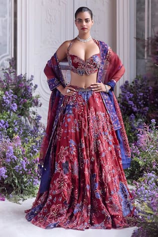 Mahima Mahajan Titli Pattern Lehenga Set  