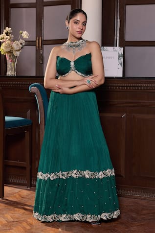 Seema Thukral Janam Embellished Blouse Lehenga Set 