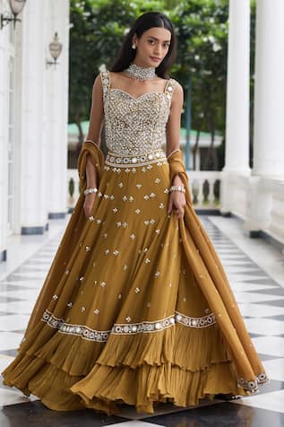 Seema Thukral Nidhi Embellished Blouse Lehenga Set 