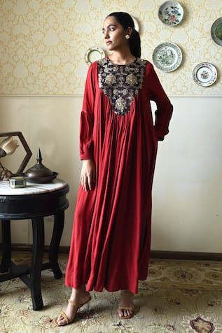 Shorshe Clothing Vaani Brocade Woven Dress 