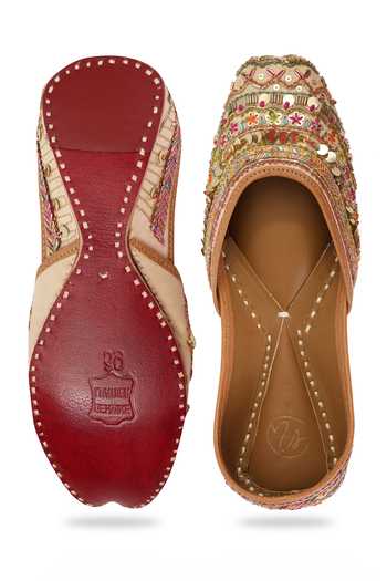 NR By Nidhi Rathi Embroidered & Sequin Jutti 