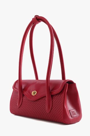 Seville Cherry Leather Satchel Bag 
