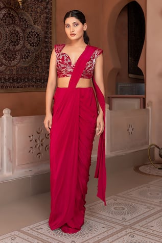 Nidhi Kejriwal Draped Saree With Wired Blouse 