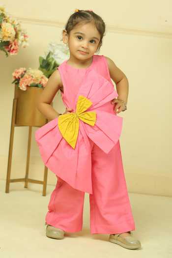 Pankhuri By Priyanka Oversized Bow Top & Pant Co-ord Set 