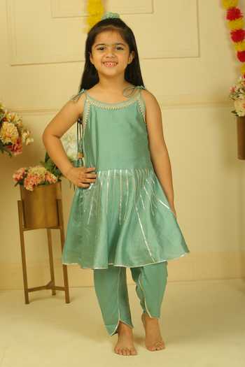 Pankhuri By Priyanka Gota Work Kurta & Tulip Pant Set 