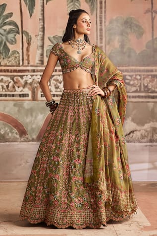 Show Shaa Printed Lehenga, Blouse & Dupatta Set 