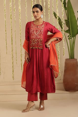 Gulabik Jaipur Embroidered Kurta Set 