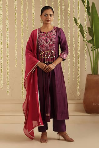Gulabik Jaipur Embroidered Kurta Set 