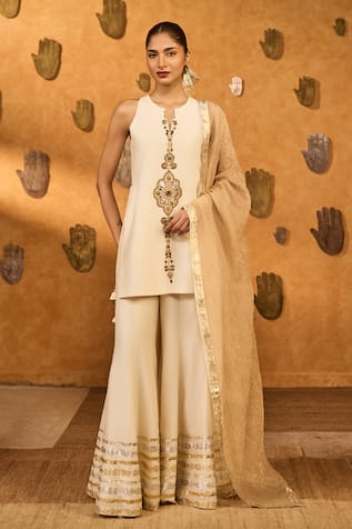 Masaba Gilded Embroidered Kurta & Pant Set