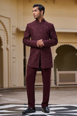 Tarun Tahiliani Embroidered Bandhgala Set 