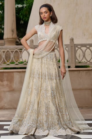 Tarun Tahiliani Crystal Embellished Lehenga Set  