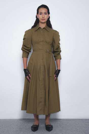 LEH STUDIOS Oribu Cotton Shirt Dress  