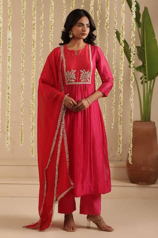 Gulabik Jaipur Embroidered Kurta Set 