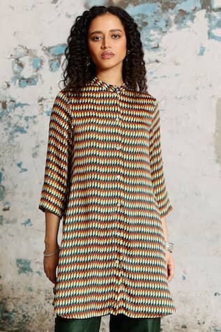 Saksham & Neharicka Kamal Printed Shirt 