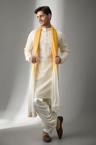 SALIL BHATIA Tara Mahal Thread Work Kurta Set 