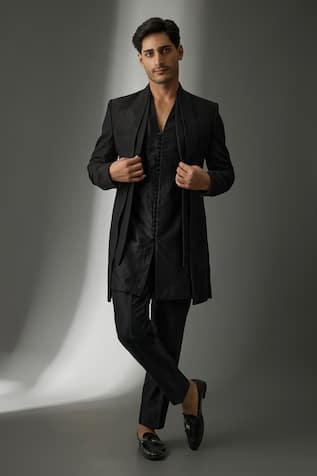 SALIL BHATIA Amulya Mahal Embellished Sherwani Jacket Kurta Set 