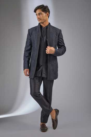 Salil Bhatia Zaara Mahal Embellished Jacket Kurta Set 