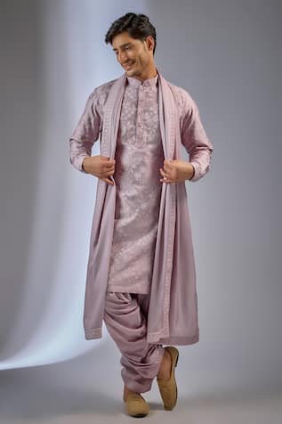 SALIL BHATIA Gulab Boota Sequins Embellished Kurta Set 