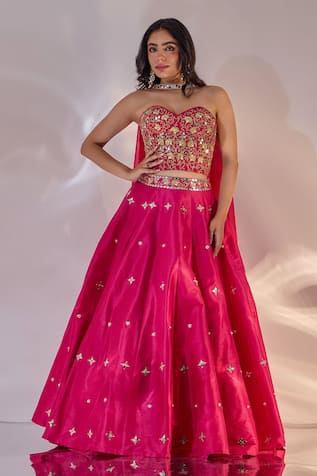 Rashika Sharma Aarzu Embroidered Corset Lehenga Set 