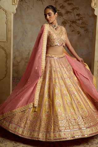 SUHINO Embroidered Lehenga Set 