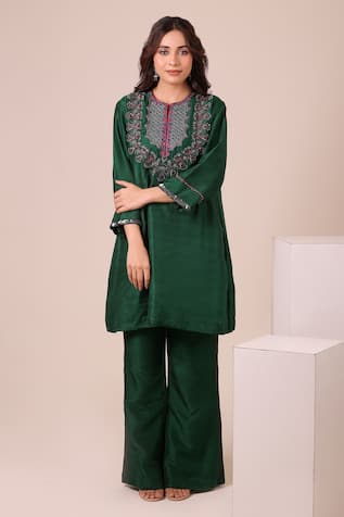 Myra Clothing Line Embroidered Kurta & Palazzo Set 