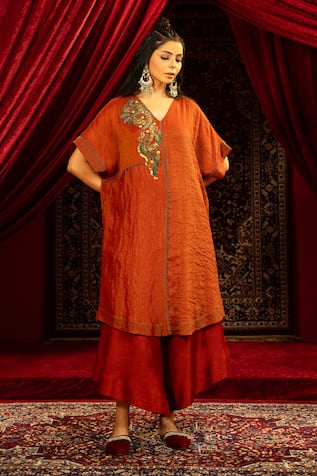 Sonia Baderia Hand Embroidered Kurta & Pant Set 