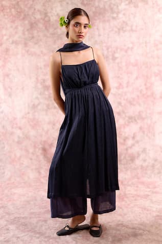 Doodlage Bemberg Muga Silk Tunic Pant Set 