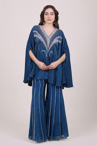 Myra Clothing Line Embellished Kaftan & Palazzo Set 