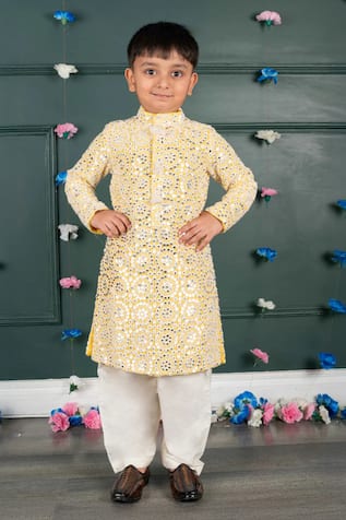 Shruti Jalan Mirror Embroidered Georgette Kurta & Salwar Set 