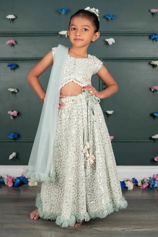 Shruti Jalan Embroidered Mirrorwork Lehenga Set 