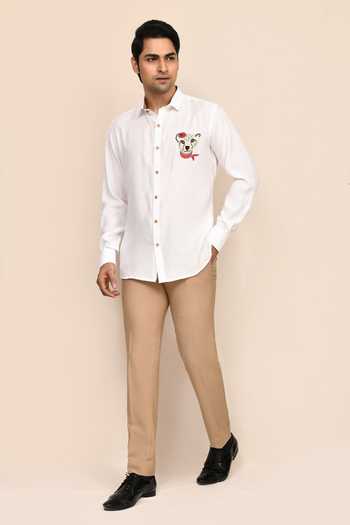Aryavir Malhotra White Tiger Work Shirt 