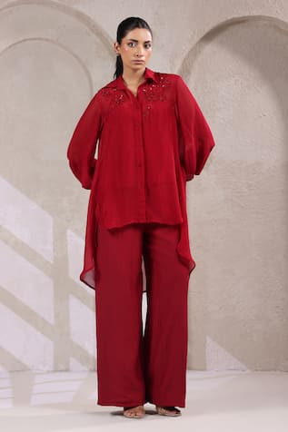 K-Anshika Embroidered Shirt With Pant 