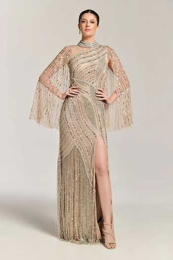 Bling Empire Moonlight Charm Embellished Gown 