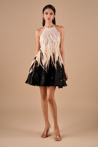 Shriya Som Textured Mini Dress 