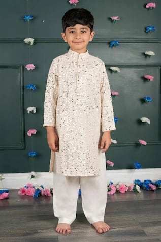 Shruti Jalan Mirror Embroidered Kurta & Salwar Set 