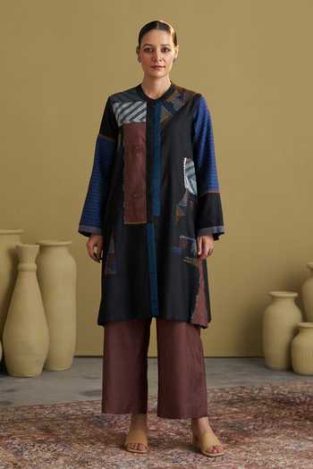 Vaaya Handwoven Silk Cotton Pant Set 