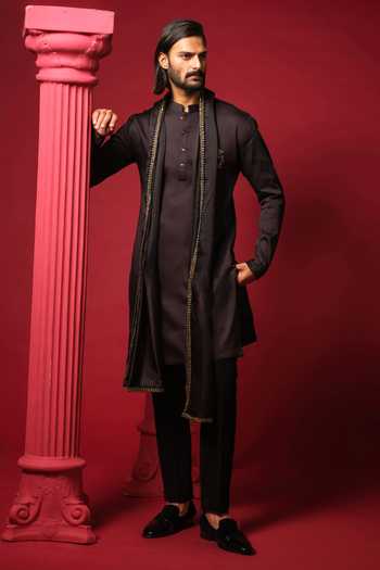 Amrit Dawani Regal Elegance Kurta Set With Stole 